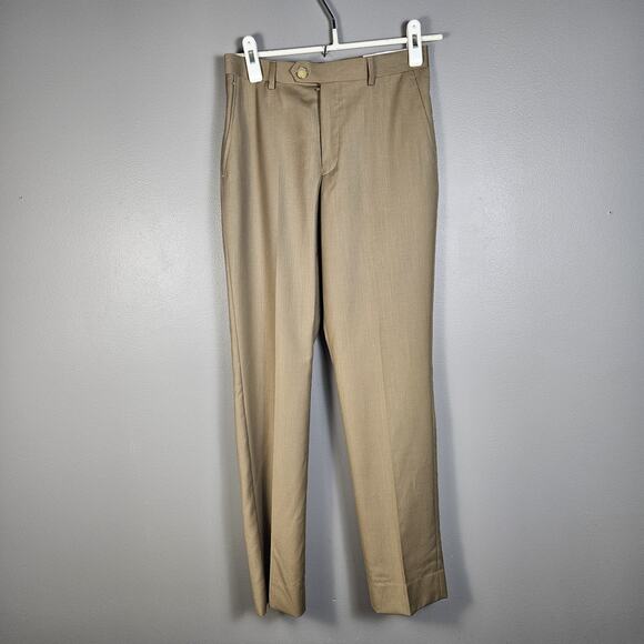 Lauren Ralph Lauren Ankle Dress Pants Tan Womens Size 12R Flatfront Business - Picture 1 of 9
